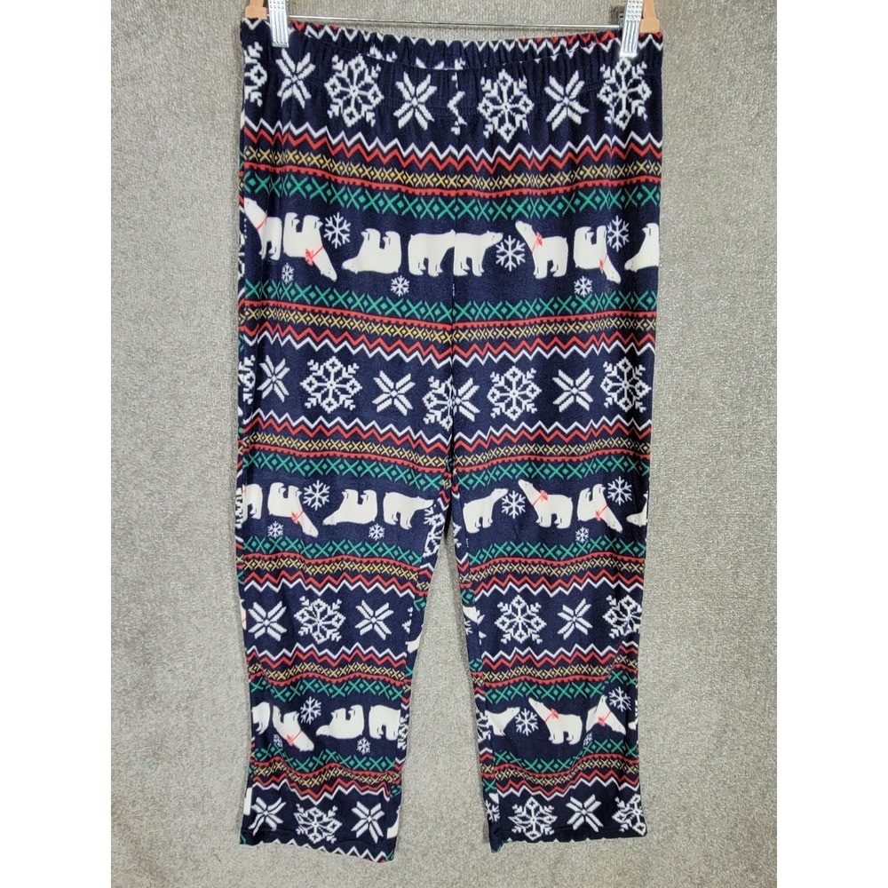Jammies for Your Families‎ Pajama Pants Womens Sz Large Fair Isle Polar Bear